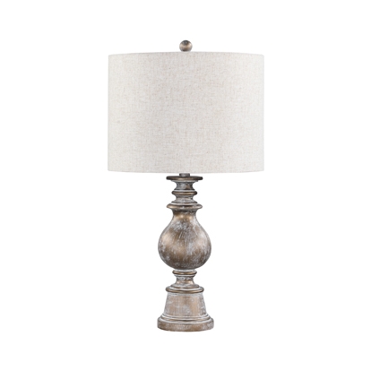 Coaster Brie Drum Shade Table Lamp Oatmeal and Antique Gold