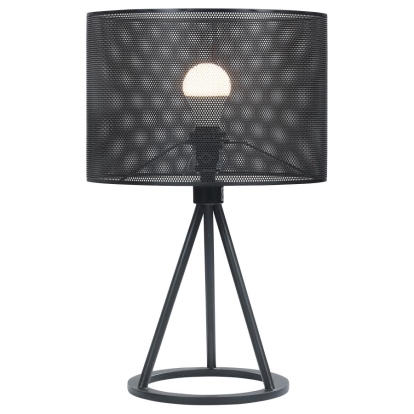 Coaster Chapin Metal Mesh Shade Table Lamp Matte Black Model 923300