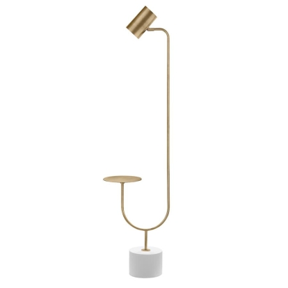 Coaster Jodie Round Base Floor Lamp Antique Brass and Grey Model 923309