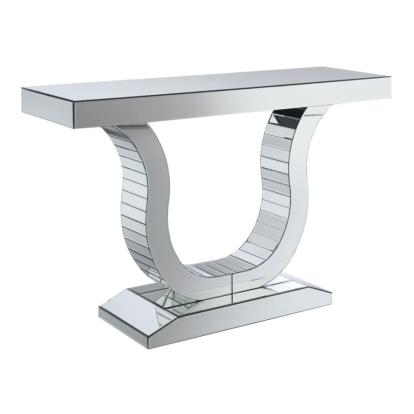 Coaster Saanvi Console Table with U-shaped Base Clear Mirror Model 930010