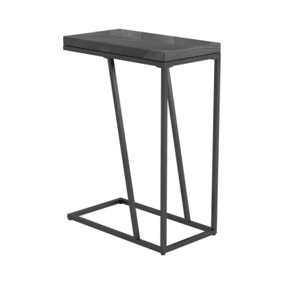 Coaster Sergio Chevron Rectangular Accent Table Rustic Grey Model 931146