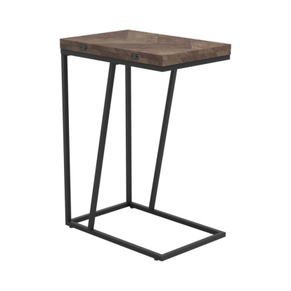 Coaster Carly Expandable Chevron Rectangular Accent Table Tobacco Model 931157