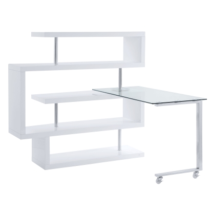 ACME Buck II Writing Desk With Bookshelf Model 93179