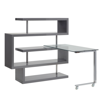 ACME Buck II Writing Desk With Bookshelf Model 93181