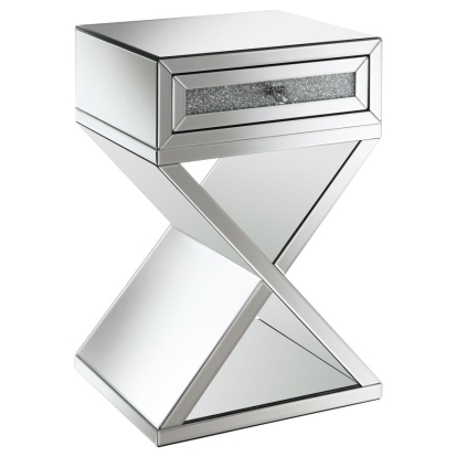 Coaster Hazel 1-drawer Accent Table Mirror Model 936106