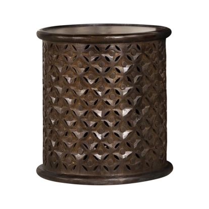 Coaster Krish 18-inch Round Accent Table Dark Brown Model 936143