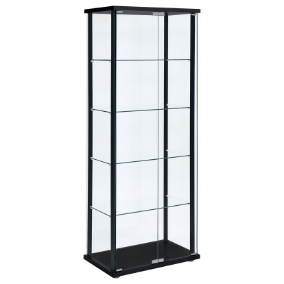 Coaster Delphinium Contemporary Black Curio Cabinet Model 950170