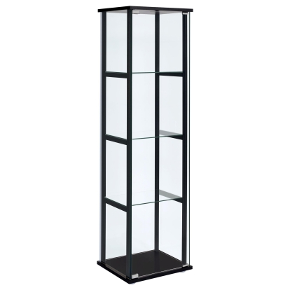 Coaster Cyclamen Contemporary Black Curio Cabinet Model 950171
