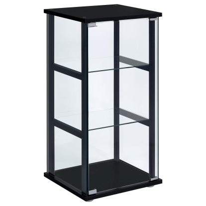 Coaster Cyclamen Contemporary Black Curio Cabinet Model 950179