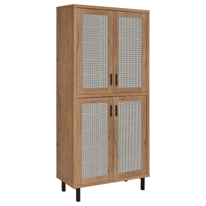 Coaster Teller Farmhouse Natural Oak Shoe Cabinet Model 950440