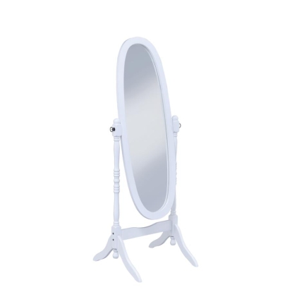 Coaster Foyet Oval Cheval Mirror White Model 950802