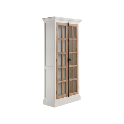 Coaster Tammi 2-door Tall Cabinet Antique White and Brown