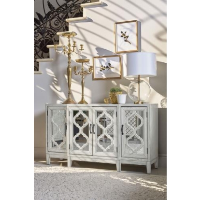 Coaster Mckellen 4-door Accent Cabinet Antique White