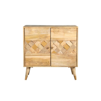 Coaster Alyssum Checkered Pattern 2-door Accent Cabinet Natural Model 953459