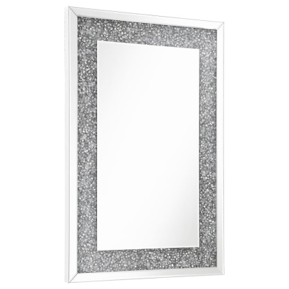 Coaster Valerie Crystal Inlay Rectangle Wall Mirror Model 961635