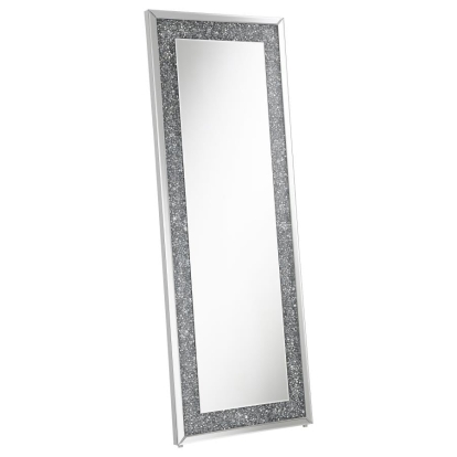 Coaster Sylvia Crystal Inlay Rectangle Floor Mirror Model 961636