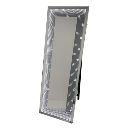Coaster Rectangular Cheval Mirror with LED Light Silver Model 962898