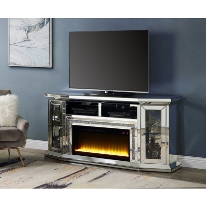 ACME Noralie Tv Stand With Fireplace & Led Model AC00517