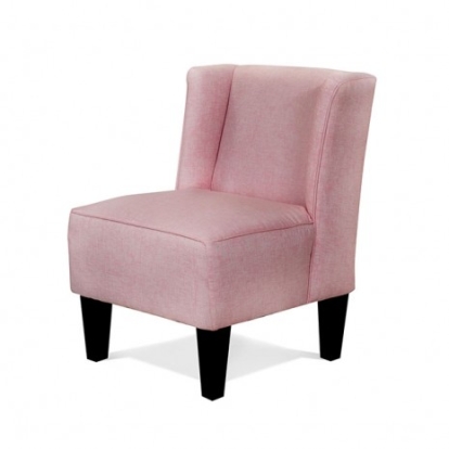 Furniture of America Mimi Transitional Fabric Solid with Wood Pink Kids Chair Model AM1122