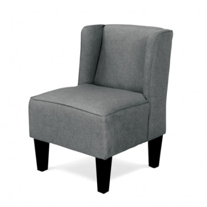Furniture of America Sven Transitional Fabric Solid with Wood Gray Kids Chair Model AM1124