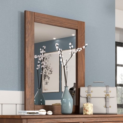 Furniture Of America Stavros Rustic Solid Wood, Others Mahogany Mirror | AM7002MH-M