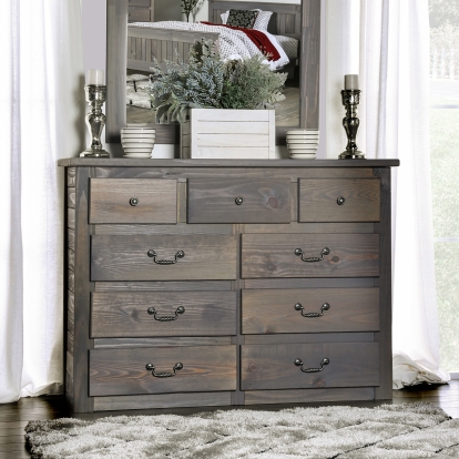 Rockwall Rustic Weathered Gray Dresser Model AM7973D by Furniture of America