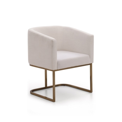 VIG Furniture White Dining Chair SKU VGVCB8362-WHTBRS - Product ID 72662