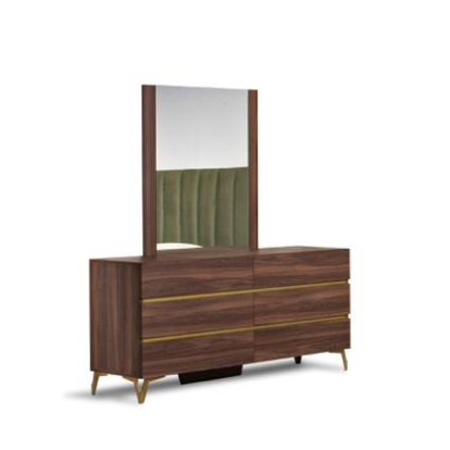 VIG Furniture Walnut Mirror SKU VGACCALABRIA-MIR - Product ID 75532
