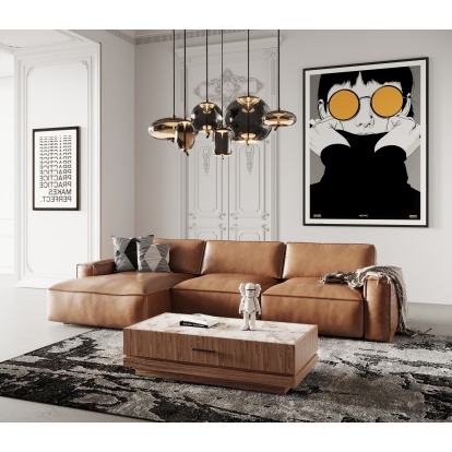 VIG Furniture Brown Sectional Sofa SKU VGKK-KF1123-SECT - Product ID 80098