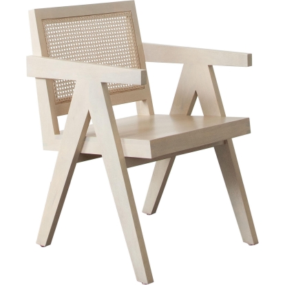 Diamond Sofa CARTERCHNA Carter Dining Chair Natural Finish Wood Natural Cane