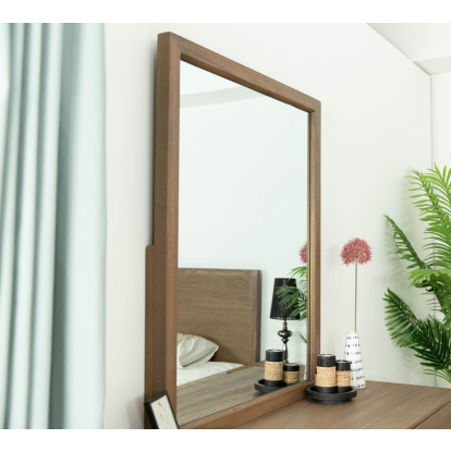 VIG Furniture Walnut Mirror SKU VGWDWIN-MIR - Product ID 78293
