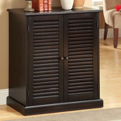 Furniture Of America Della Transitional Solid Wood, Wood Veneer, Others Espresso Shoe Rack | CM-AC213EX