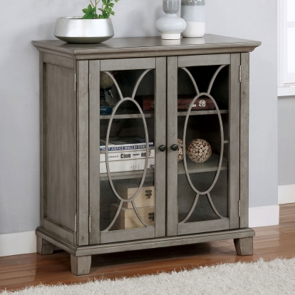 Crissier Gray Cabinet Model CM-AC271 by Furniture of America