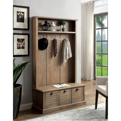 Wineglow Weathered Gray Hallway Cabinet Model CM-AC281-PK by Furniture of America