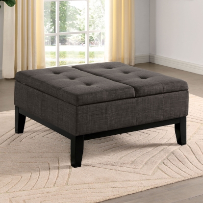 Fazio Gray Storage Ottoman Model CM-AC365GY by Furniture of America