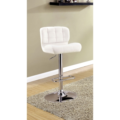 Kori White Bar Stool Model CM-BR6152WH by Furniture of America