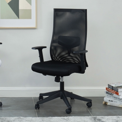 Orli Black Office Chair Model CM-FC656BK-L by Furniture of America