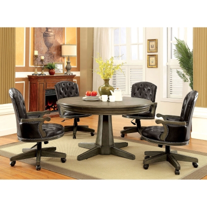 Yelena Gray 5 Piece Dining Table Set Model CM-GM357T-5PC by Furniture of America