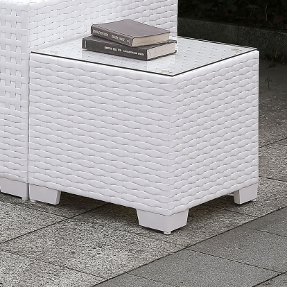 Somani White End Table Model CM-OS2128WH-L by Furniture of America