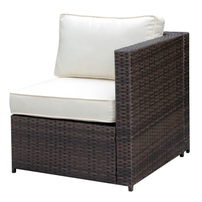 Ilona Brown/Beige Left Arm Chair Model CM-OS2136-A by Furniture of America