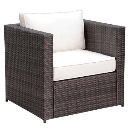 Ilona Brown/Beige Arm Chair Model CM-OS2136-D by Furniture of America