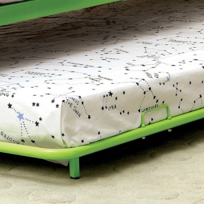 Furniture Of America Rainbow Contemporary Metal Green Trundle | CM-TR1032AG