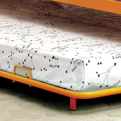 Furniture Of America Rainbow Contemporary Metal Orange Trundle | CM-TR1032OR