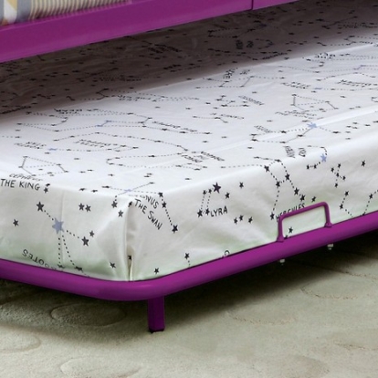 Furniture Of America Rainbow Contemporary Metal Purple Trundle | CM-TR1032PR