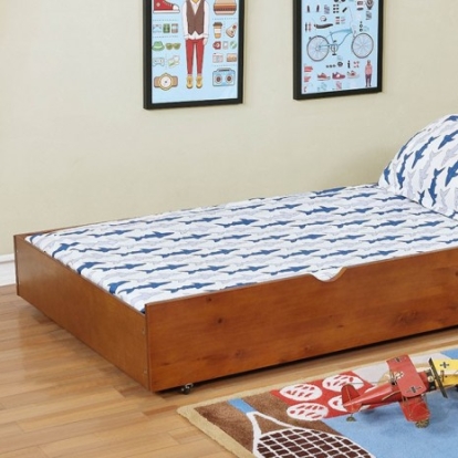 Furniture Of America Grano Transitional Solid Wood, Wood Veneer, Others Oak Trundle | FM-TR453-AK