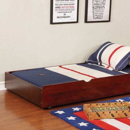 Furniture of America Grano Transitional Solid with Wood Veneer Cherry Trundle Model CM-TR453-CH