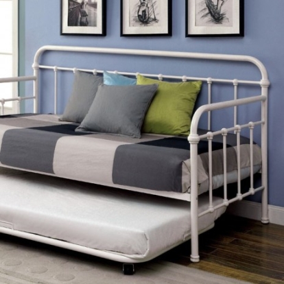 Furniture Of America Claremont Contemporary Metal White Trundle | CM1925WH-TR