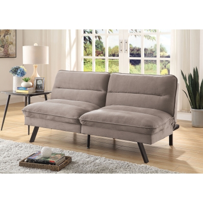 Kierra Transitional Gray Futon Sofa Model CM2819 by Furniture of America