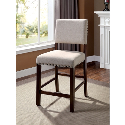 Glenbrook Industrial Brown Cherry Counter Height Chair (Set of 2) Model CM3018PC-2PK by Furniture of America