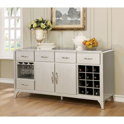 Diocles Transitional Silver Server Model CM3020SV by Furniture of America
